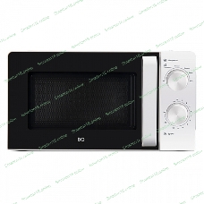 Микроволновая печь BQ MWO-20004SM/W белый, 20 л, 700 Вт, переключатели - поворотный механизм