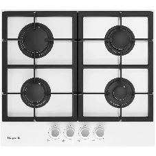 Газовая варочная поверхность Hotpoint HG 61F/WH, 4 конфорки, закаленное стекло, 7400 Вт
