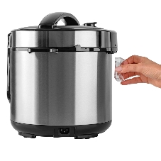 Скороварка-мультиварка электрическая Endever Vita-132, черный/стальной, мощность 1200 Вт, емкость 6л, 16 авторежимов работы, книга рецептов