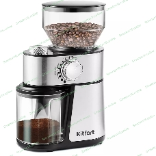 Кофемолка Kitfort КТ-717 230Вт сист.помол.:ротац.нож вместим.:100гр нержавеющая сталь/черный