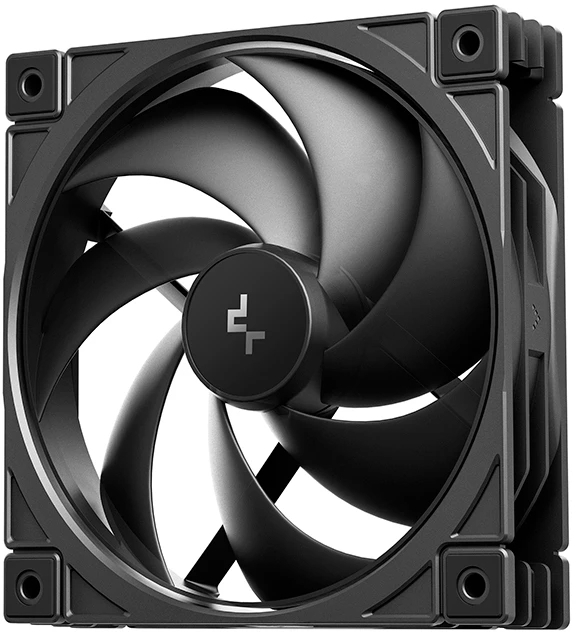 Вентилятор для корпуса Deepcool FD12 V2 120х120x25 черный 4-pin 35.6дБ (R-FD12V2-BKNPN1-G) Ret