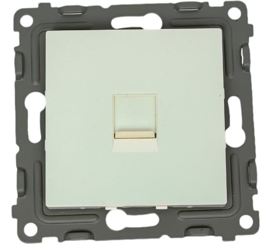 Розетка компьютерная 1-м TOKOV ELECTRIC СП Pixel RJ45 кат.5E механизм перламутр.