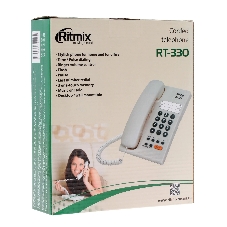 Телефон проводной Ritmix RT-330 белый