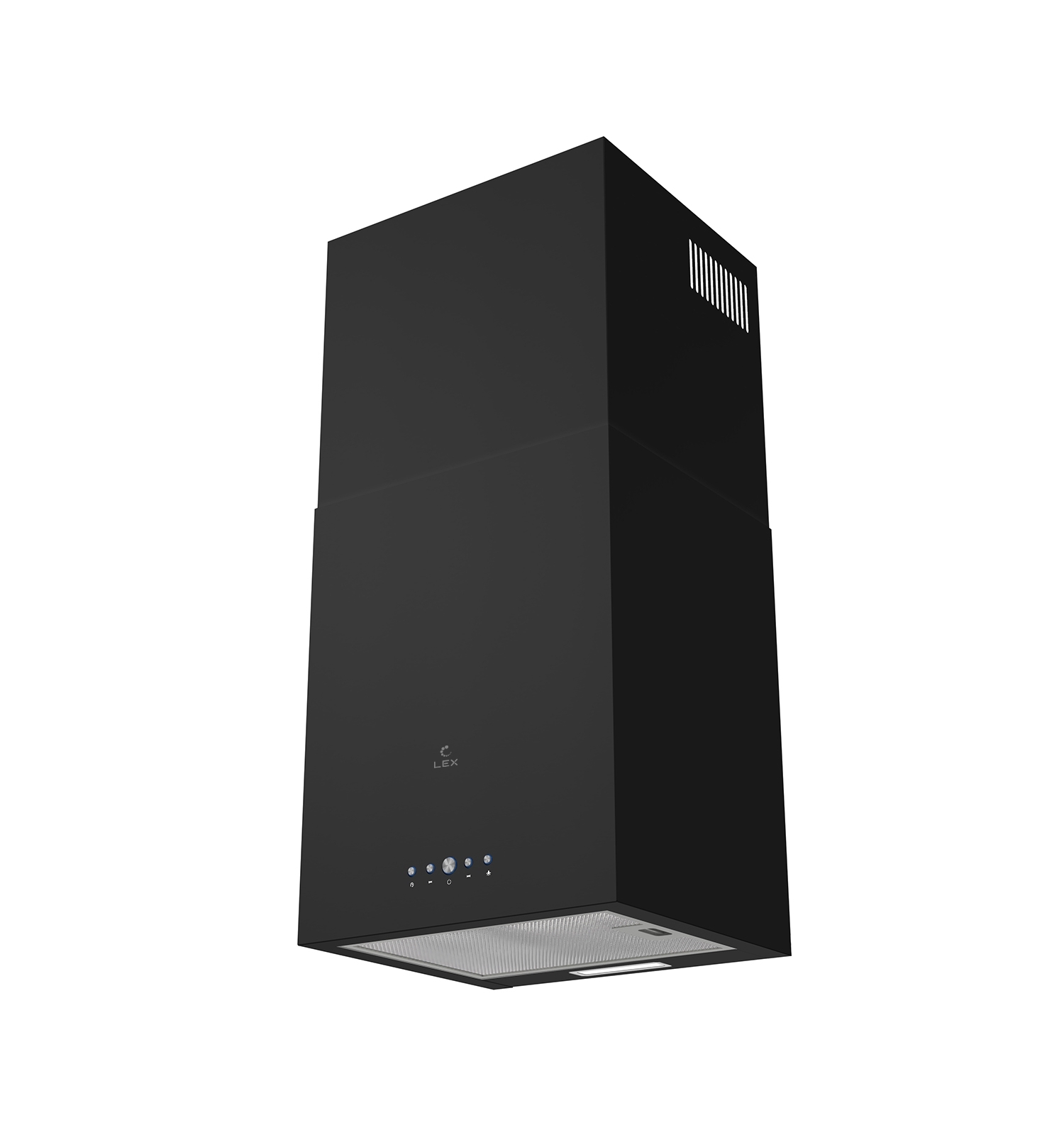 Вытяжка островная LEX Mono 400 черная, 40 см, 850 куб. м/ч, 50 дБ