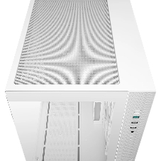 Компьютерный корпус Deepcool CG330 3F WH без БП, боковое окно (панорама), 3x120мм ARGB PWM вентилятора, белый, mATX (R-CG330-BKNGM3-G)