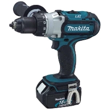 Дрель Makita DDF451RFE аккумуляторная DDF451RFE 18В,2х3Ач Li-ion,БЗП-13мм,0-300\600\1700об\м,80\40Нм,2.1кг,чем