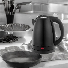 Чайник электрический Centek CT-1068 черный, 2.0 л, 2000 Вт, скрытый нагревательный элемент