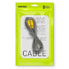 Кабель соединительный Smartbuy 1xRCA (M) - 1xRCA (M), 3,0 m, в пакете (KA-113-250)
