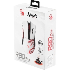 Мышь беспроводная A4Tech Bloody R90 Plus Naraka белый, 5000 dpi, радиоканал, USB, кнопки - 8