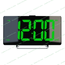 Радиочасы Soundmax SM-1561U (черный с зеленым)