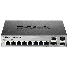 Коммутатор D-Link DGS-1100-10/ME/A2A, 8×1 Гбит/с + 2×1 Гбит/с Combo, настраиваемый