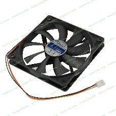 Вентилятор для корпуса 5bites FB12015S-12L3 черный, 120 x 120 x 15 мм, пластик, 1200 об/мин, 27 дБ, 3 pin