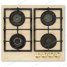 Газовая варочная поверхность Hyundai HHG 6434 BE бежевый
