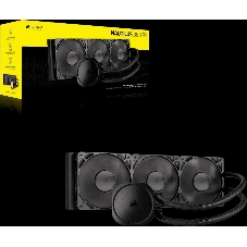 Система жидкостного охлаждения Water Cooling System Corsair NAUTILUS 360 ARGB (360мм, черный, Fans: 3x120мм, 72.8CFM, 36dBA, 1700RPM/ S: 1851, 1700, AM5, AM4)