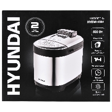 Хлебопечка Hyundai HYBM-4081 черный/серебристый, 550 Вт, 1.0 кг, 14 программ