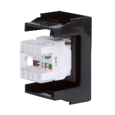 Розетка компьютерная DKC Viva 45238 1-м 1 мод. RJ45 кат.5E черный