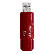 Флешка USB SmartBuy CLUE Burgundy (SB32GbCLU-BG), 32Gb, USB 3.1, R/W 40/25, красный