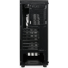 Компьютерный корпус без блока питания HSPD M530, Mesh Mid Tower, Black, TG, 0.4 SPCC, no fans ATX, mATX, mITX 155/290/200mm 2x2.5