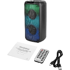 Минисистема Hyundai H-MC1231 черный 40Вт FM USB BT micro SD