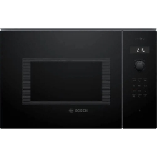 Микроволновая печь встраиваемая Bosch BEL454MB1F 6 Series, 900Вт,LED-display,AutoPilot 8, 25 л, гриль, черный, 382x594x388 мм