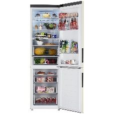 Холодильник Haier C4F640CCGU1 бежевый двухкамерный 285/115л морозилка снизу, No Frost