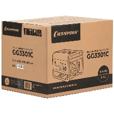 ГенераторCHAMPION GG3301C (2,8/3,1кВт 6лс 15л46кг высокий пусковой ток, 7кВт), шт