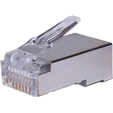 Коннектор Suprlan 10-0231-1, FTP cat.5e RJ45, 10 шт, прозрачный