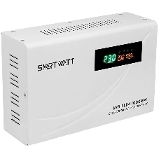 Настенный стабилизатор напряжения SMARTWATT AVR SLIM 1000RW (100W - 260W, 1000VA, 1 кВт, 50 Гц, розеток - 1, LED-дисплей