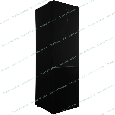 Холодильник Hyundai CC35083F черное стекло двухкамерный 240/95л морозилка снизу, No Frost