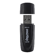 Флешка USB Smartbuy Scout black (SB128GB3SCK), 128Gb, USB 3.0, R/W 100/40, черный