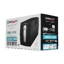 Источник бесперебойного питания Crown CMU-1000X/1000 ВА/600 Вт/3 x евророзетка с заземлением (Schuko)