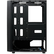 Компьютерный корпус без блока питания HSPD M530, Mesh Mid Tower, Black, TG, 0.4 SPCC, no fans ATX, mATX, mITX 155/290/200mm 2x2.5