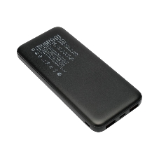 Портативный аккумулятор Gembird GPB-10Q, 10000мА·ч, QC/PD, дисплей, черный