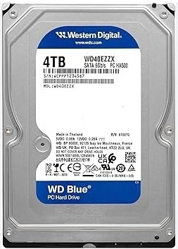 Жесткий диск HDD WD Blue 4Tb 5400rpm SATA 128Mb 3.5