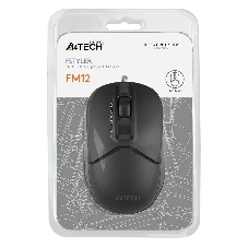 Мышь проводная A4Tech Fstyler FM12 черный, 1200 dpi, USB, кнопки - 3