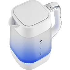 Чайник электрический Vitek VT-WK1058 1.7л. 2200Вт белый корпус: стекло/пластик