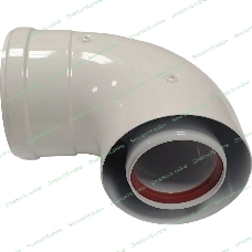Отвод 90 град. коаксиальный для котлов ECO Classic 60-100 мм