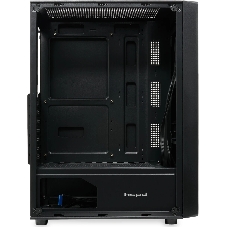 Компьютерный корпус без блока питания HSPD M530, Mesh Mid Tower, Black, TG, 0.4 SPCC, no fans ATX, mATX, mITX 155/290/200mm 2x2.5