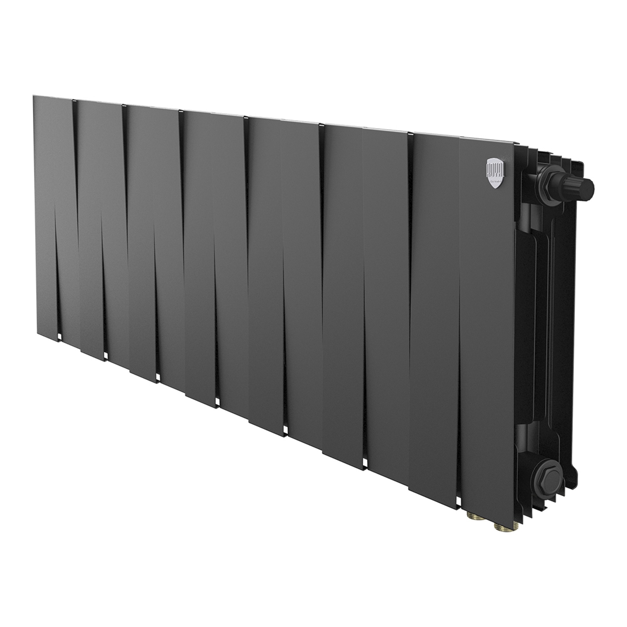 Радиатор биметаллический Royal Thermo PianoForte 300 черный VR80 - 14 секц.