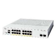Коммутатор Cisco Catalyst C1300-16P-2G-L, 16×1 Гбит/с, 2×1 Гбит/с SFP, управляемый Коммутатор Cisco Catalyst C1300-16P-2G-L, 16×1 Гбит/с, 2×1 Гбит/с SFP, управляемый