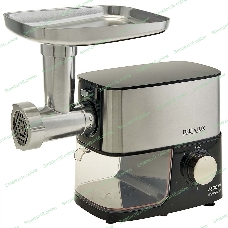 Мясорубка электрическая DELTA LUX DE-602MS черный, 3600 Вт, 2.5 кг/мин, реверс, защита от перегрузки, насадки - 6