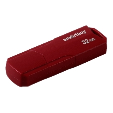 Флешка USB SmartBuy CLUE Burgundy (SB32GbCLU-BG), 32Gb, USB 3.1, R/W 40/25, красный