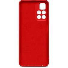 Чехол (клип-кейс) BORASCO Microfiber Case, для Xiaomi Poco M4 Pro, красный