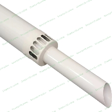 Труба коаксиальная с наконечником d 60-100 мм 1000 мм выступ дымовой трубы 250 мм, антиоблединительное исполнение