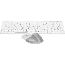 Комплект клавиатура+мышь A4Tech FStyler FB2800C Air2 беспроводной, USB + Bluetooth, 2000 DPI, белый/серый