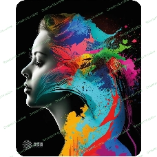 Коврик для мыши Cactus Color paint 300x250x3мм (CS-MPC-D08M)