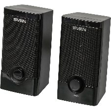 Колонки SVEN 318 черный USB-порт ПК, ноутбука или адаптер 5V DC