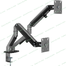 Кронштейн для мониторов Ultramounts UM735BL черный/серый 17