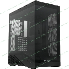 Компьютерный корпус без блока питания HSPD F711-TGbK, Panoramic Full Tower, Black, TG, 0.7 SPCC, no fans ATX, mATX, mITX 190/420/280мм 2x2.5