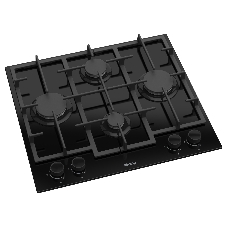 Газовая варочная поверхность Korting HGG 6301 CN, 4 конфорки, стекло, 8800 Вт